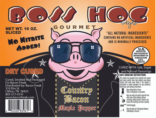 Boss Hog No Nitrate Maple Pepper Bacon