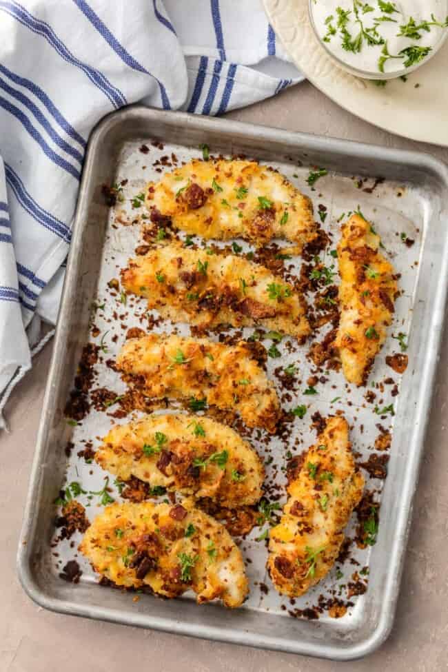 Cheddar Bacon Chicken Tenders - Chicken and Bacon Recipes - Bacon Freak Blog