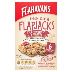 Flahavan's Irish Oaty Flapjacks Cranberry & Orange 240g (6 x 40g)