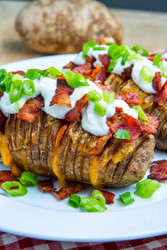Fully Loaded Hasselback Potatoes