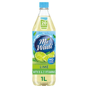 Miwadi No Added Sugar Lime Squash 1L